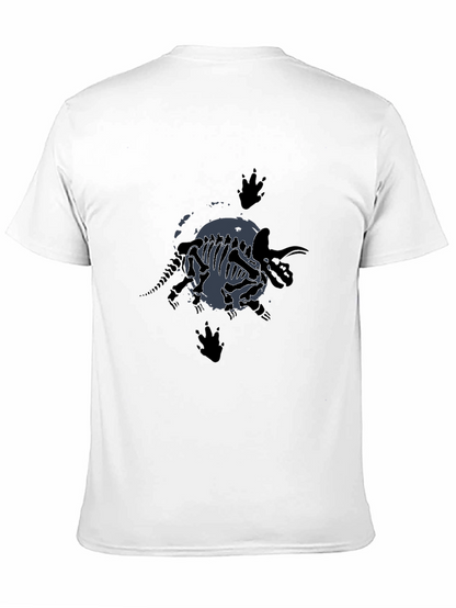 Dinosaur Fossil Graphic T-Shirt - Black