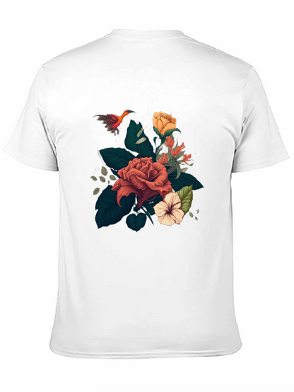 Floral T-Shirt: Stylish Graphic Tee for Men