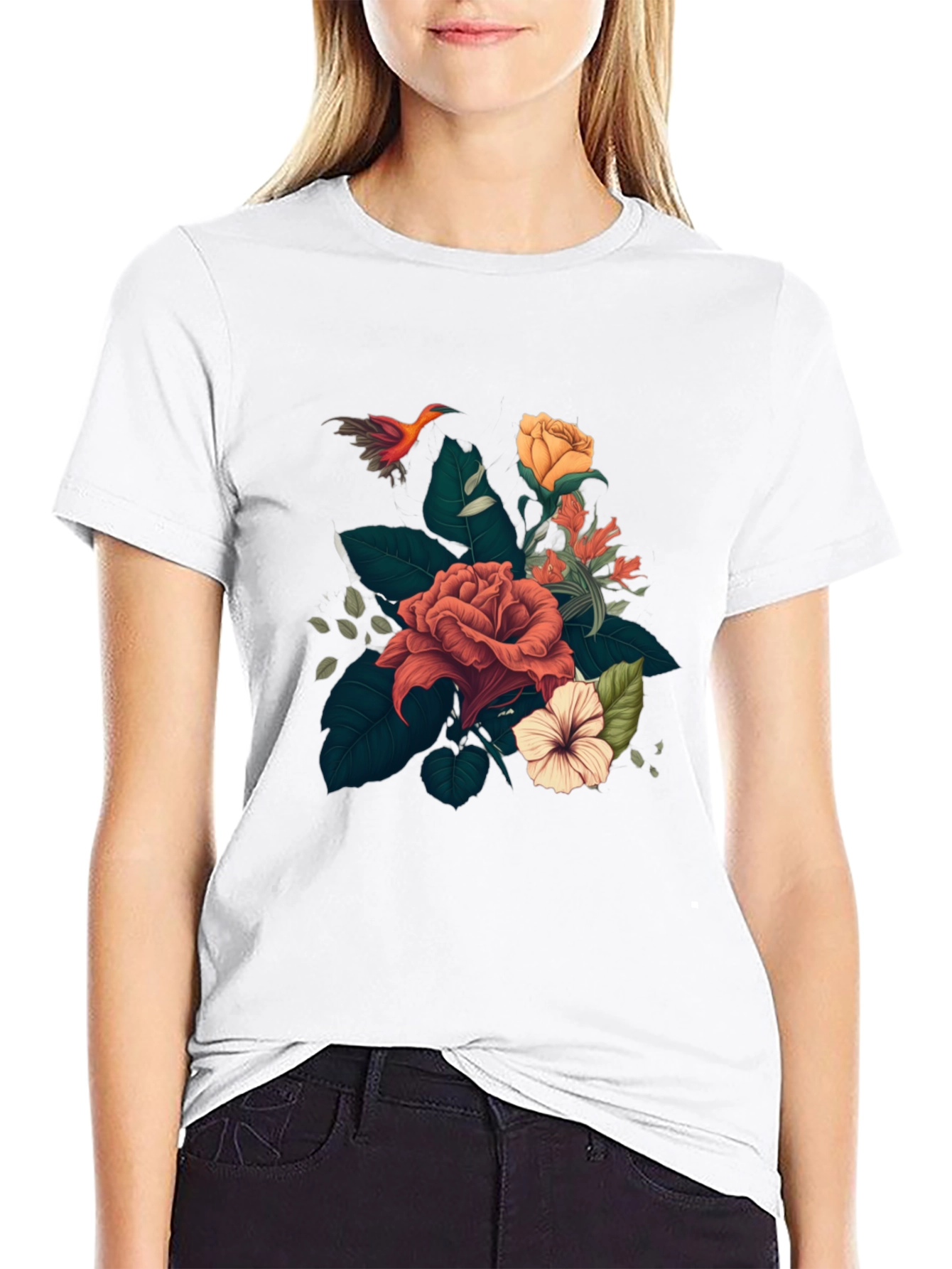 Floral T-Shirt: Stylish Graphic Tee for Men