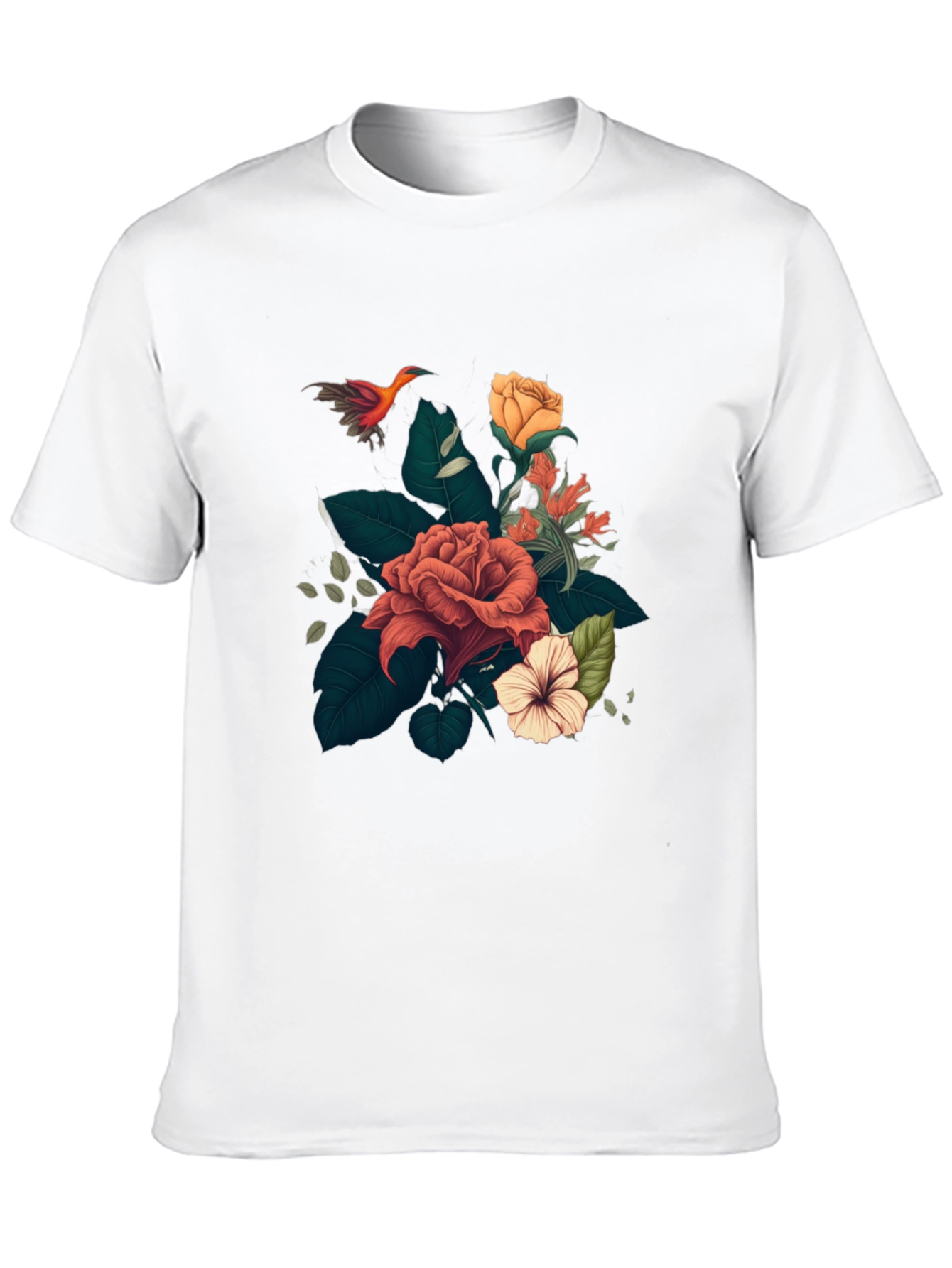 Floral T-Shirt: Stylish Graphic Tee for Men