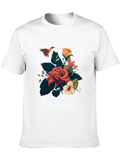 Floral T-Shirt: Stylish Graphic Tee for Men
