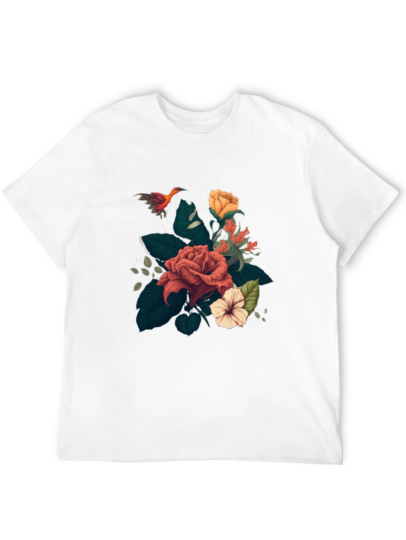 Floral T-Shirt: Stylish Graphic Tee for Men