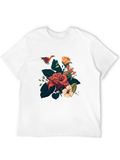 Floral T-Shirt: Stylish Graphic Tee for Men