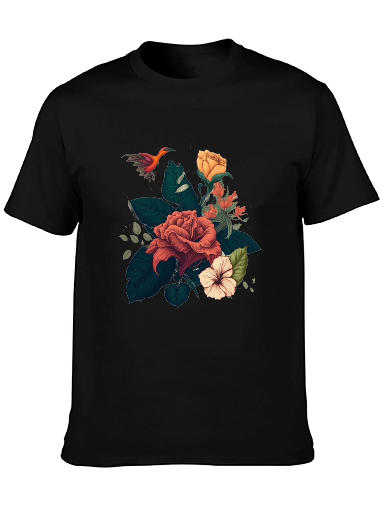 Floral T-Shirt: Stylish Graphic Tee for Men