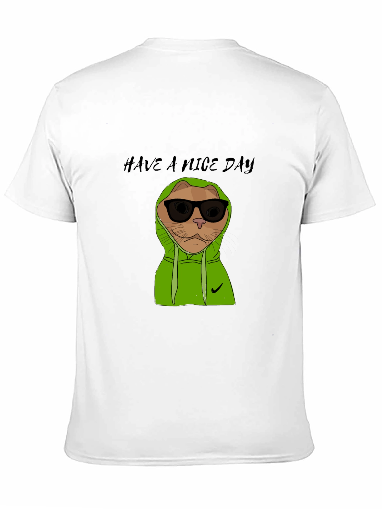 Cool Cat Graphic Tee - Have a Nice Day!