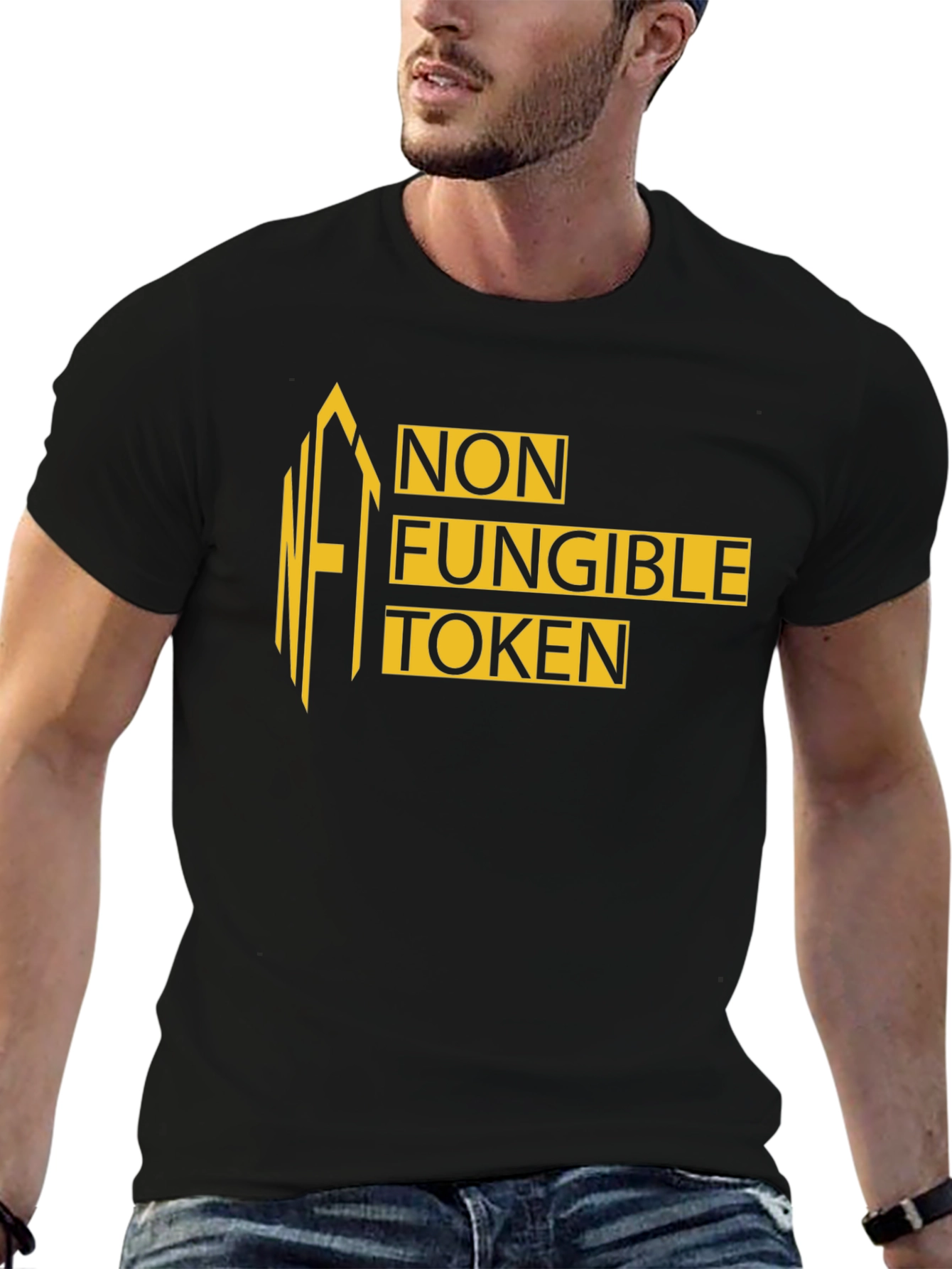NFT Non-Fungible Token Graphic Tee - Black