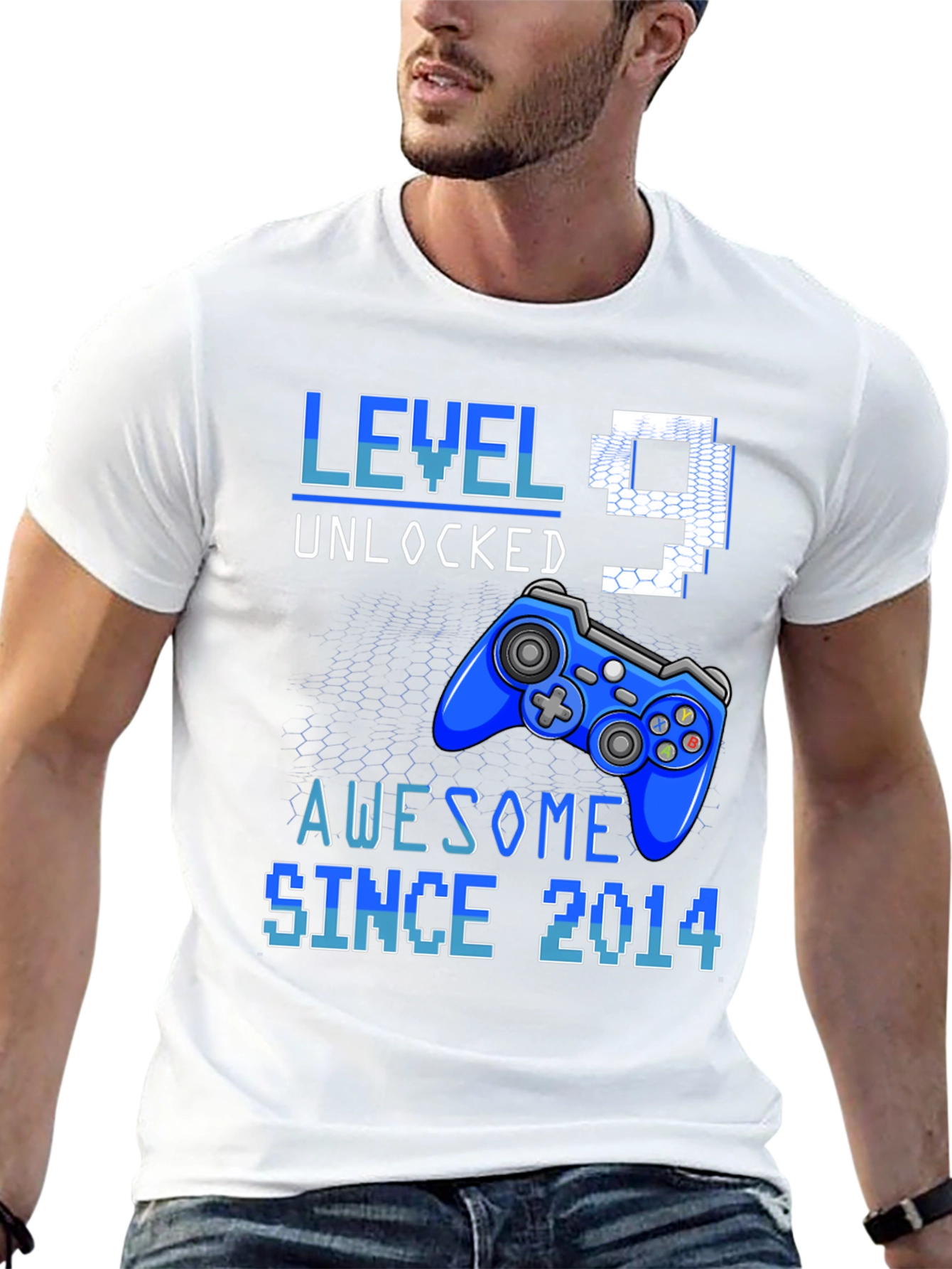 Level 9 Unlocked Awesome Since 2014 T-Shirt