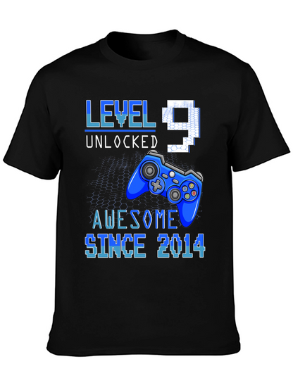 Level 9 Unlocked Awesome Since 2014 T-Shirt