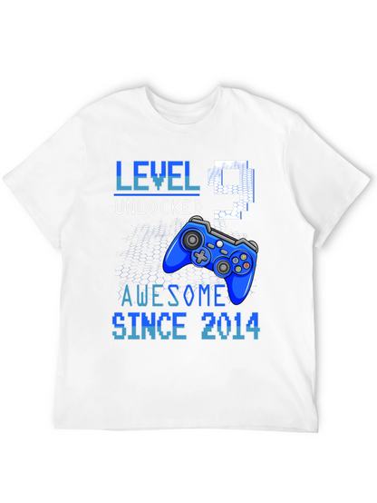 Level 9 Unlocked Awesome Since 2014 T-Shirt