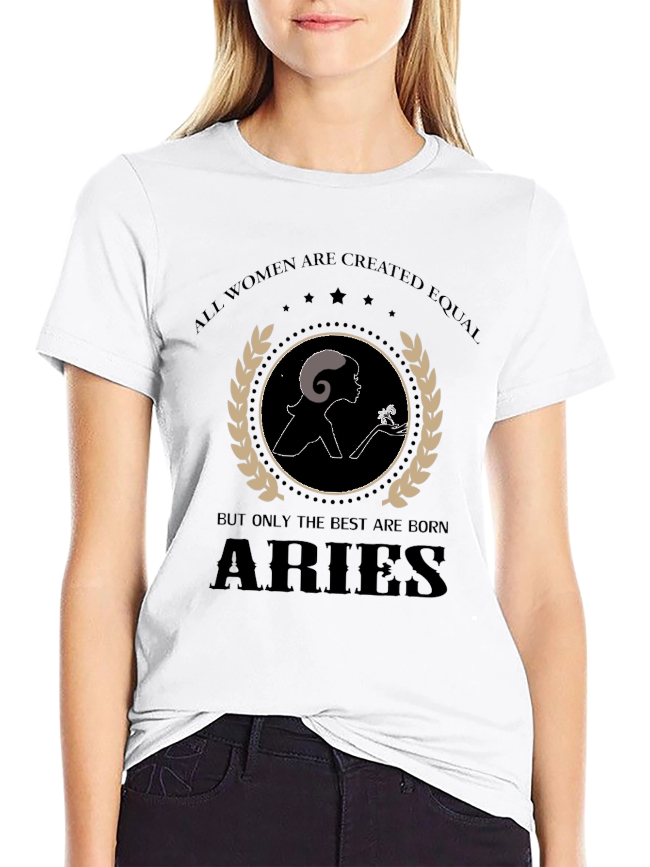 Aries Zodiac Womens T-Shirt - Empowering Design