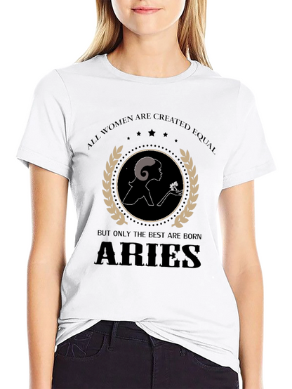 Aries Zodiac Womens T-Shirt - Empowering Design