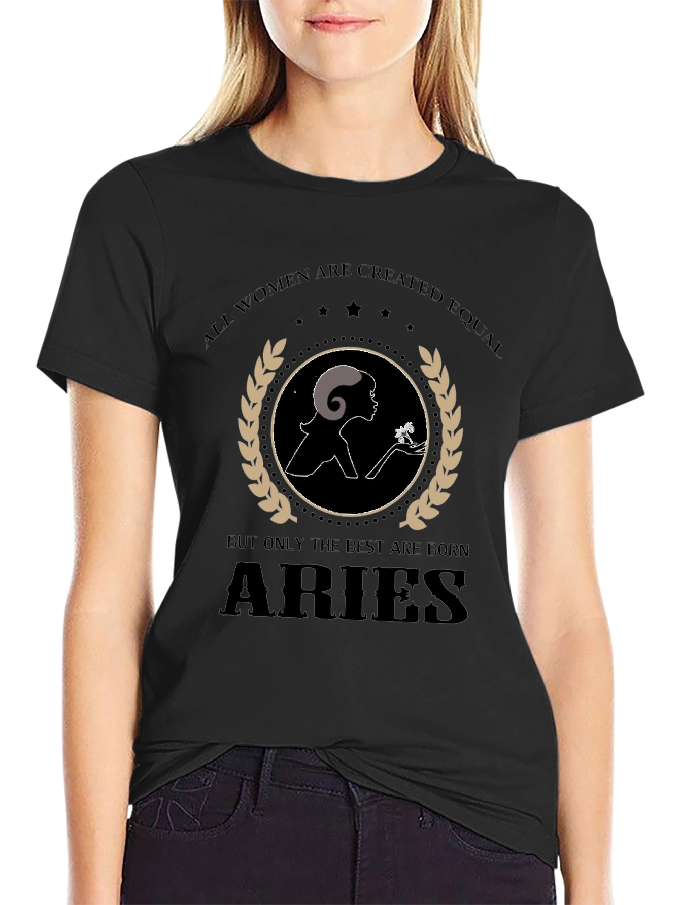 Aries Zodiac Womens T-Shirt - Empowering Design