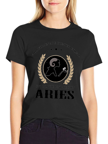 Aries Zodiac Womens T-Shirt - Empowering Design