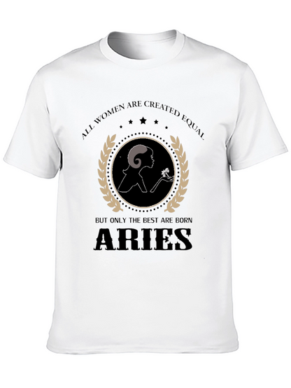 Aries Zodiac Womens T-Shirt - Empowering Design