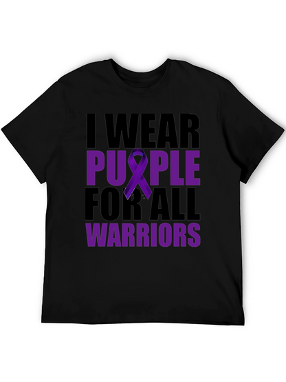 I Wear Purple For All Warriors T-Shirt