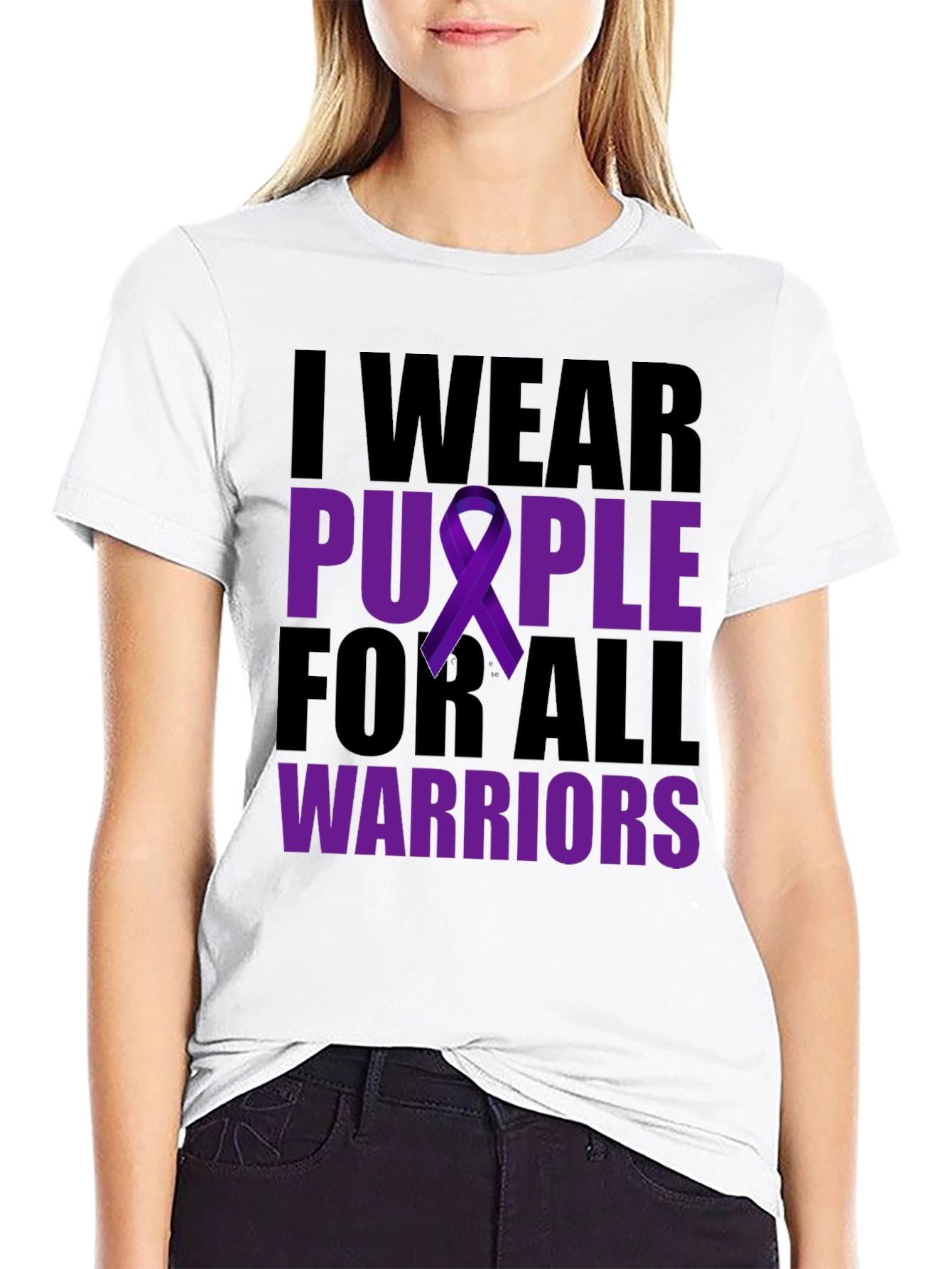I Wear Purple For All Warriors T-Shirt