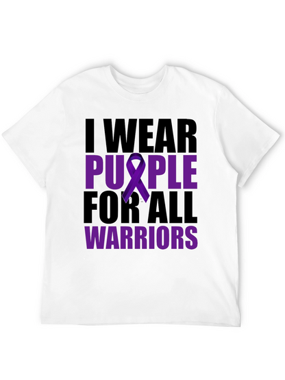 I Wear Purple For All Warriors T-Shirt