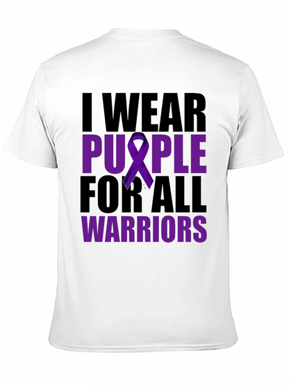 I Wear Purple For All Warriors T-Shirt