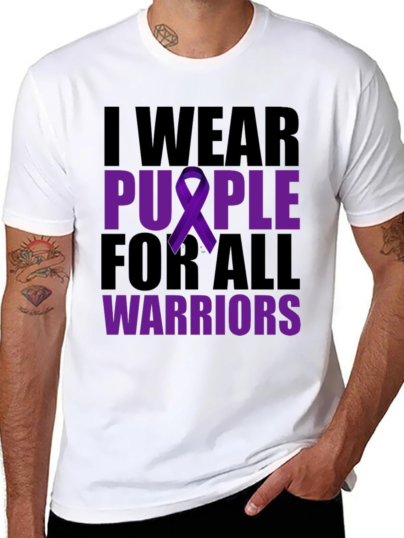 I Wear Purple For All Warriors T-Shirt