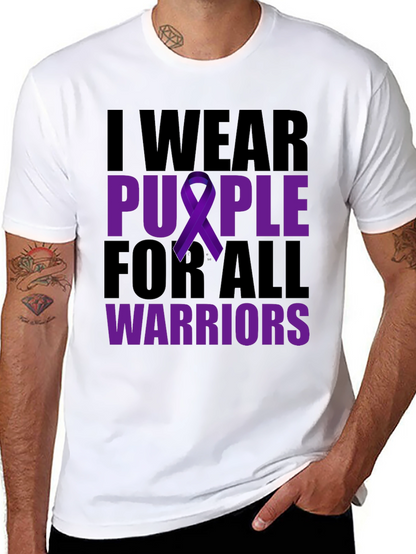 I Wear Purple For All Warriors T-Shirt
