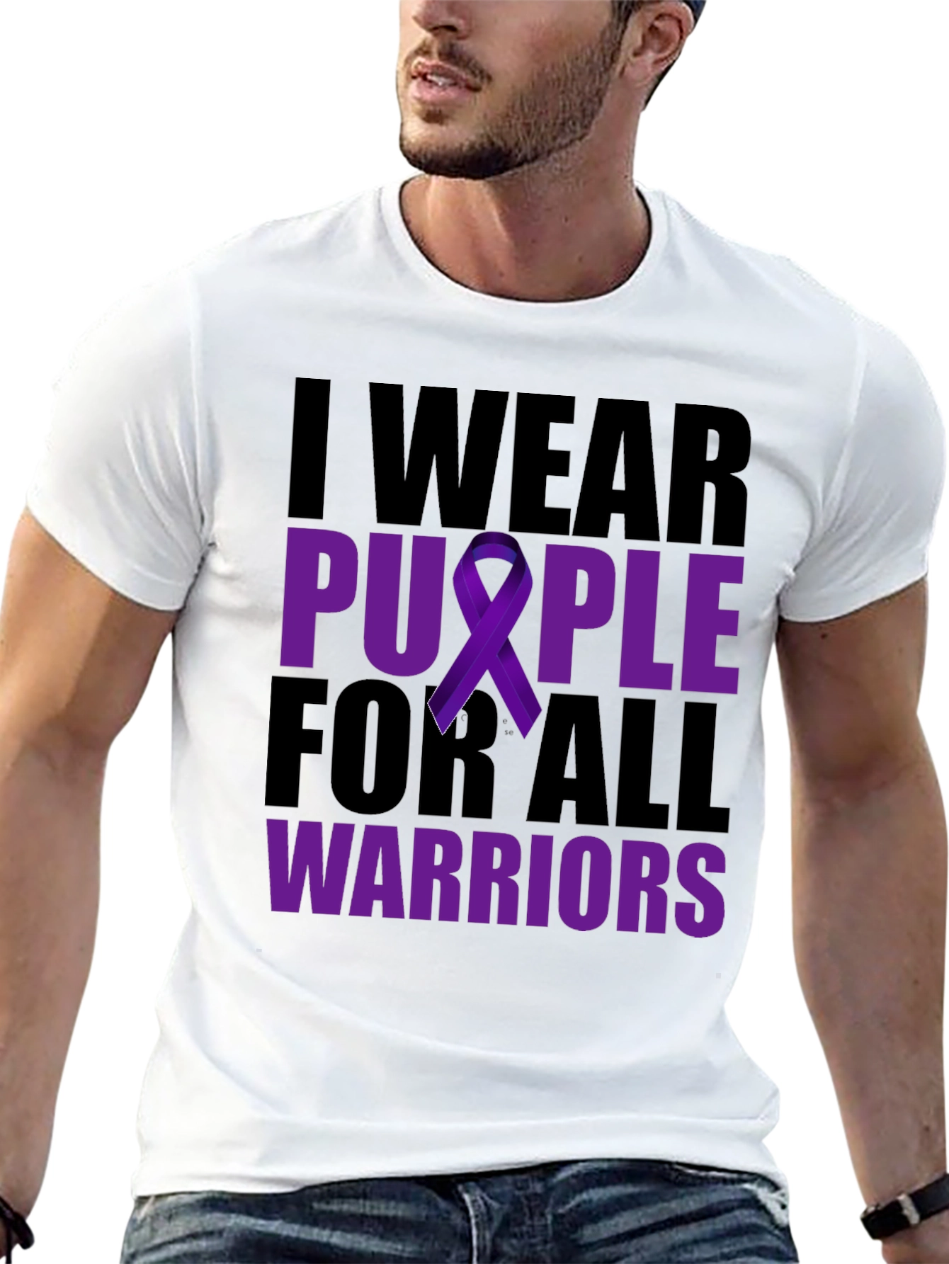 I Wear Purple For All Warriors T-Shirt