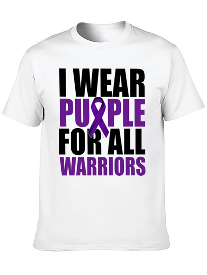 I Wear Purple For All Warriors T-Shirt