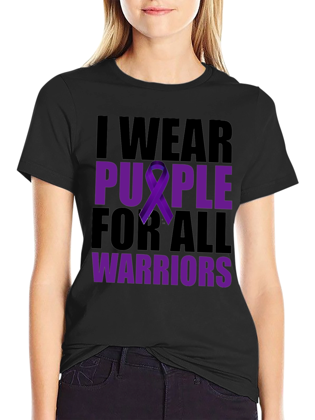I Wear Purple For All Warriors T-Shirt