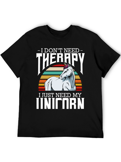 Unicorn Therapy Graphic Tee Shirt