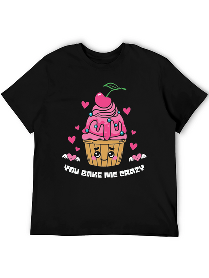 You Bake Me Crazy Graphic Tee - Black
