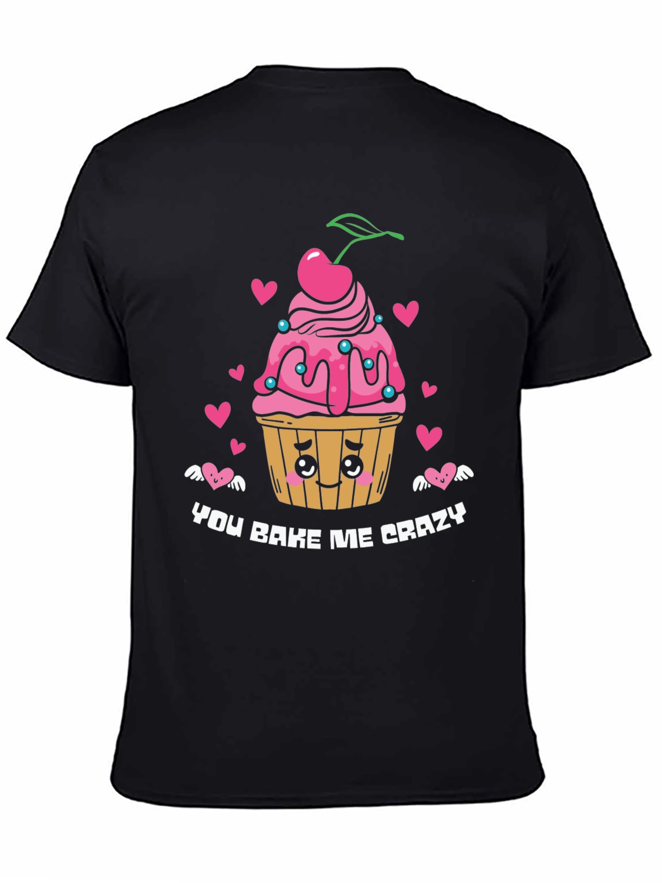 You Bake Me Crazy Graphic Tee - Black