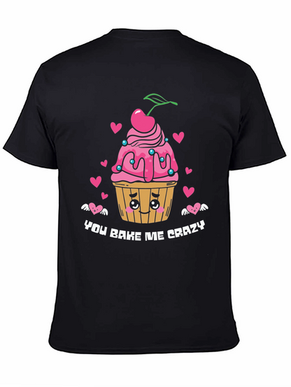 You Bake Me Crazy Graphic Tee - Black