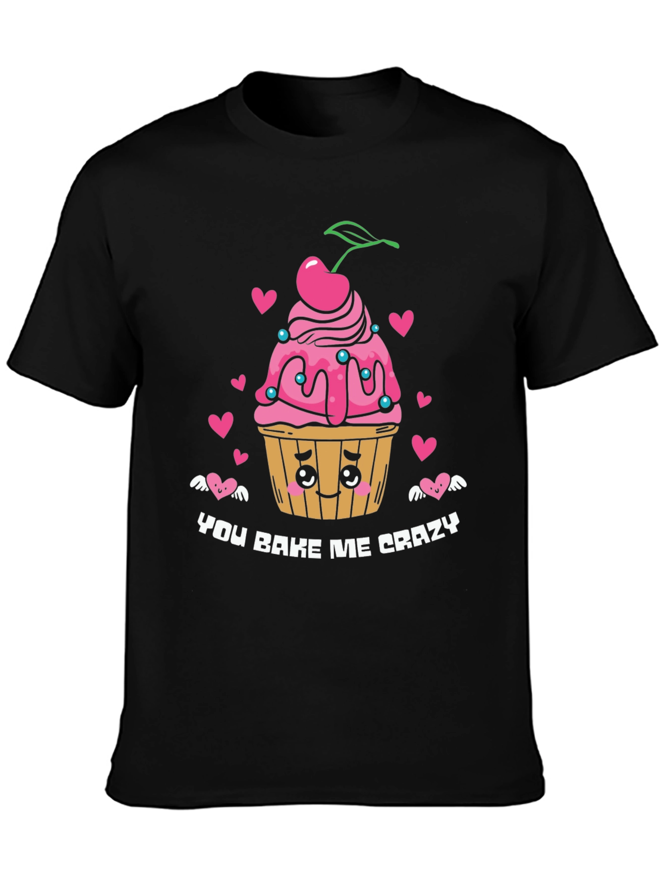 You Bake Me Crazy Graphic Tee - Black