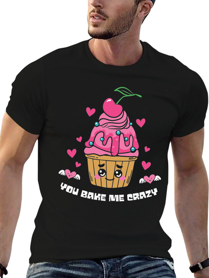 You Bake Me Crazy Graphic Tee - Black