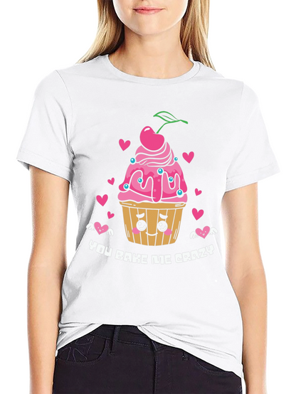 You Bake Me Crazy Graphic Tee - Black
