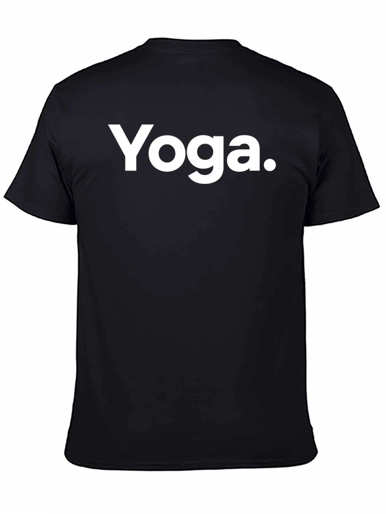 Yoga T-Shirt - Black Cotton Blend Graphic Tee