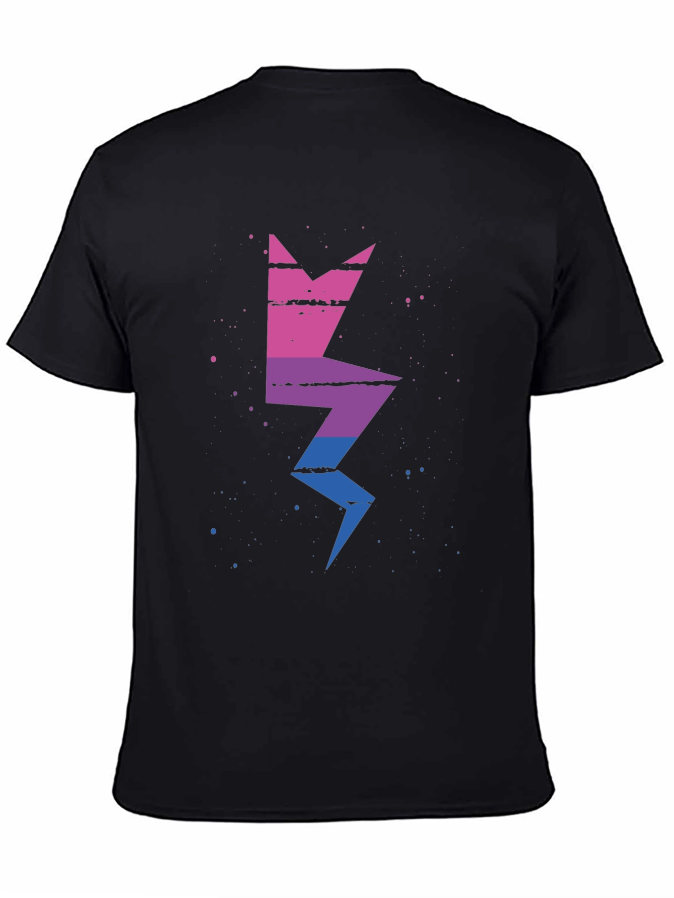 Bisexual Pride Lightning Bolt Graphic Tee