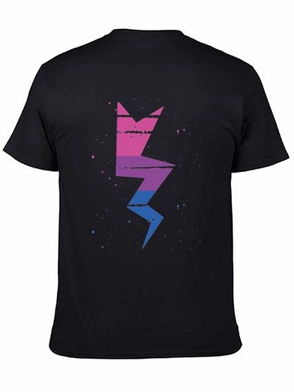 Bisexual Pride Lightning Bolt Graphic Tee