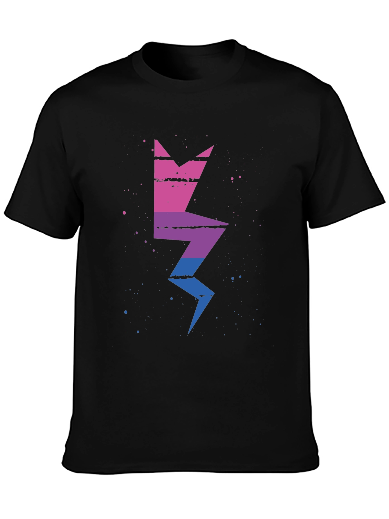 Bisexual Pride Lightning Bolt Graphic Tee