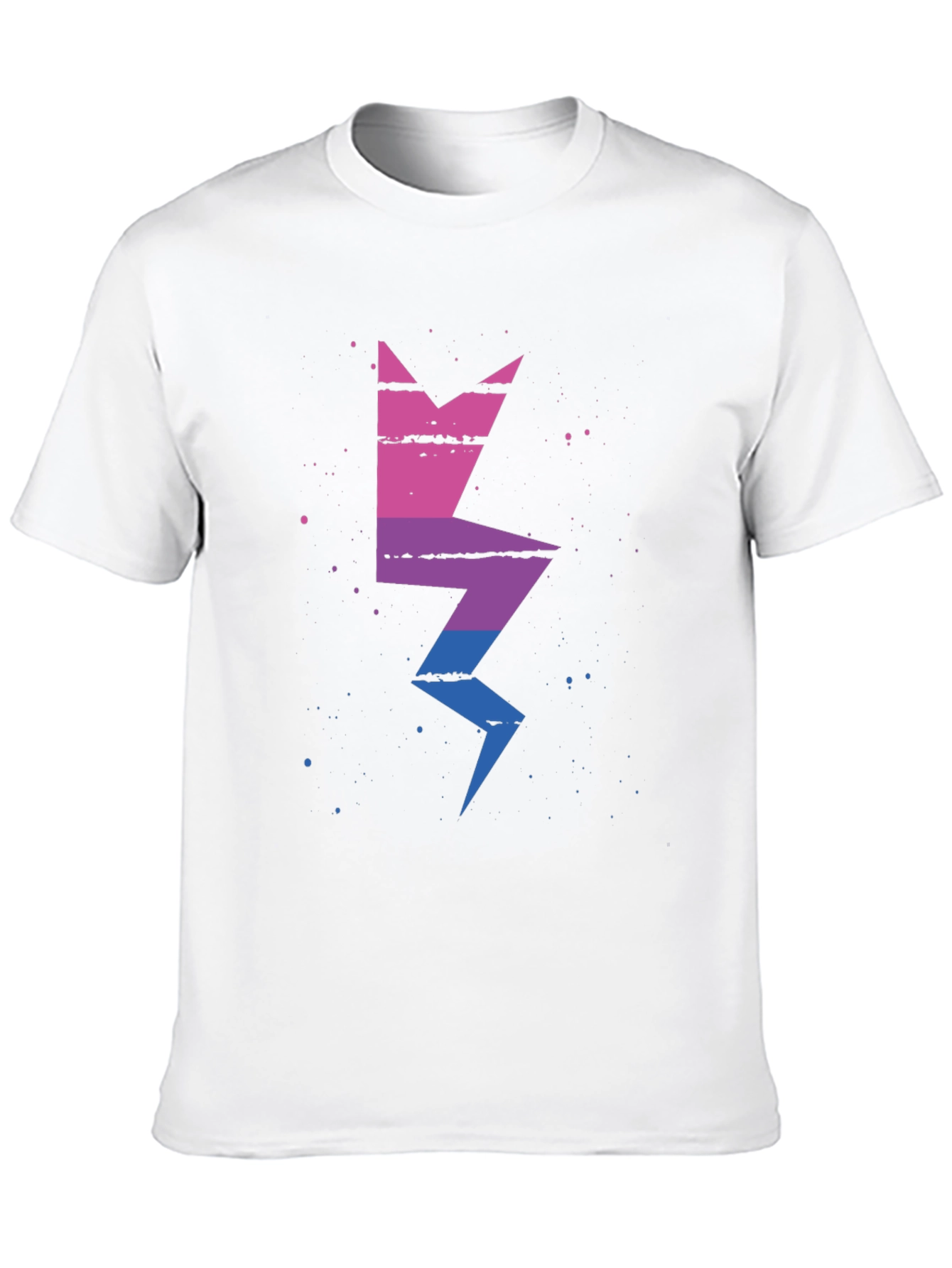 Bisexual Pride Lightning Bolt Graphic Tee