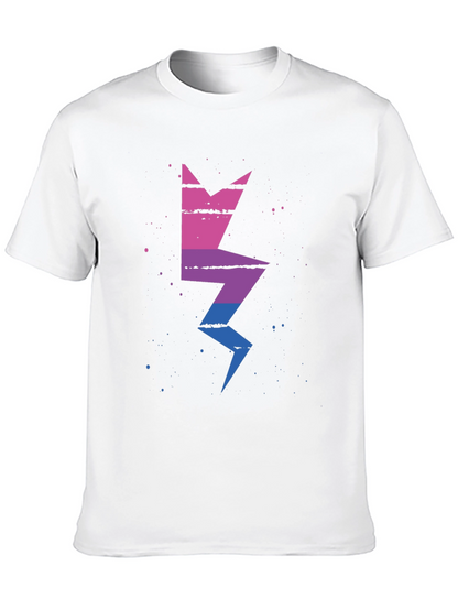 Bisexual Pride Lightning Bolt Graphic Tee