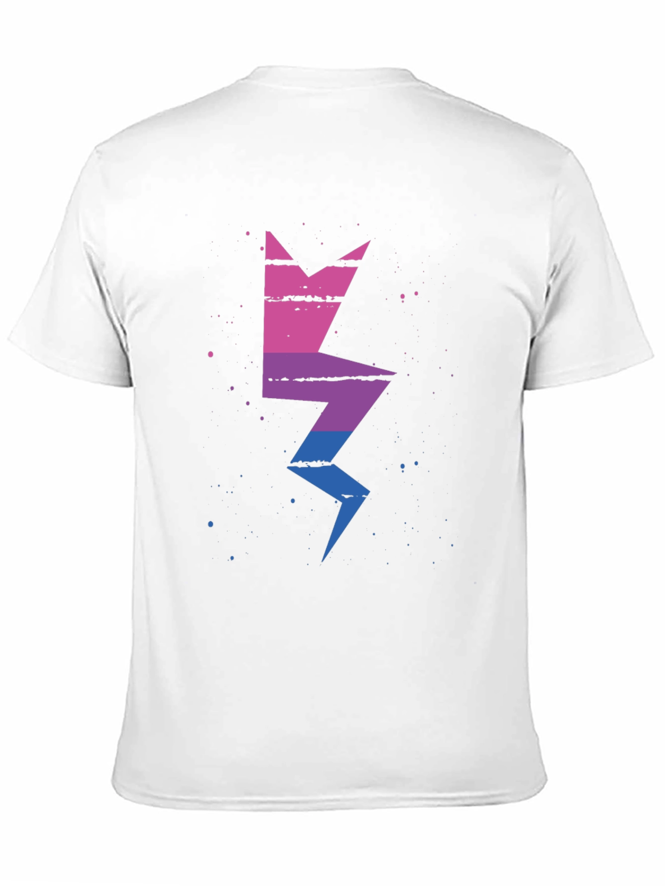 Bisexual Pride Lightning Bolt Graphic Tee