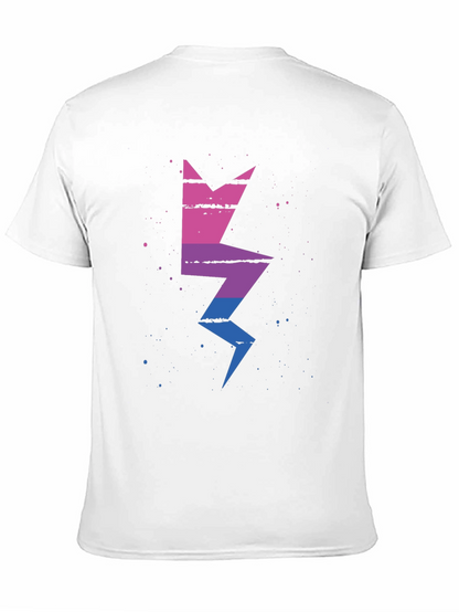 Bisexual Pride Lightning Bolt Graphic Tee