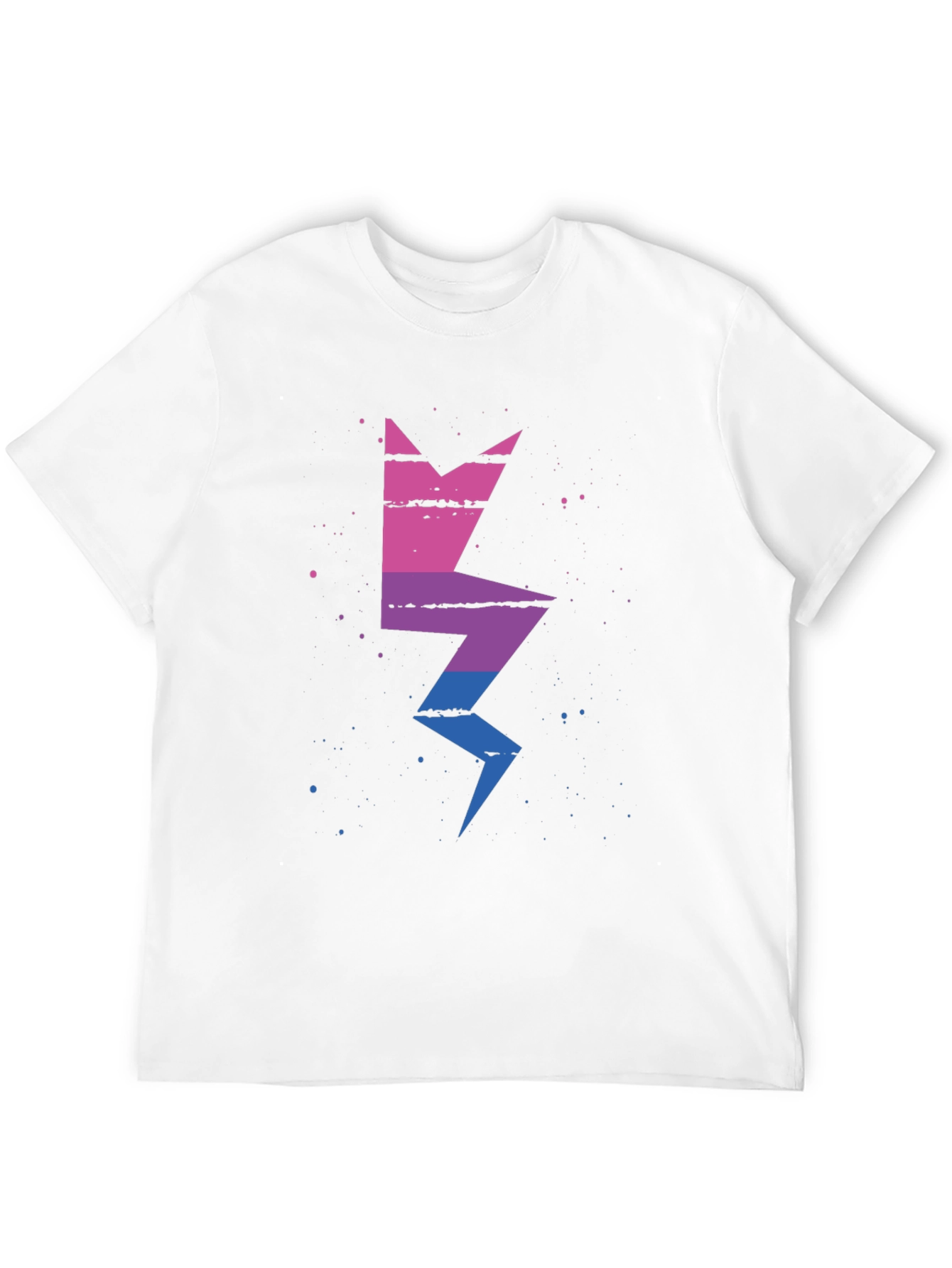 Bisexual Pride Lightning Bolt Graphic Tee