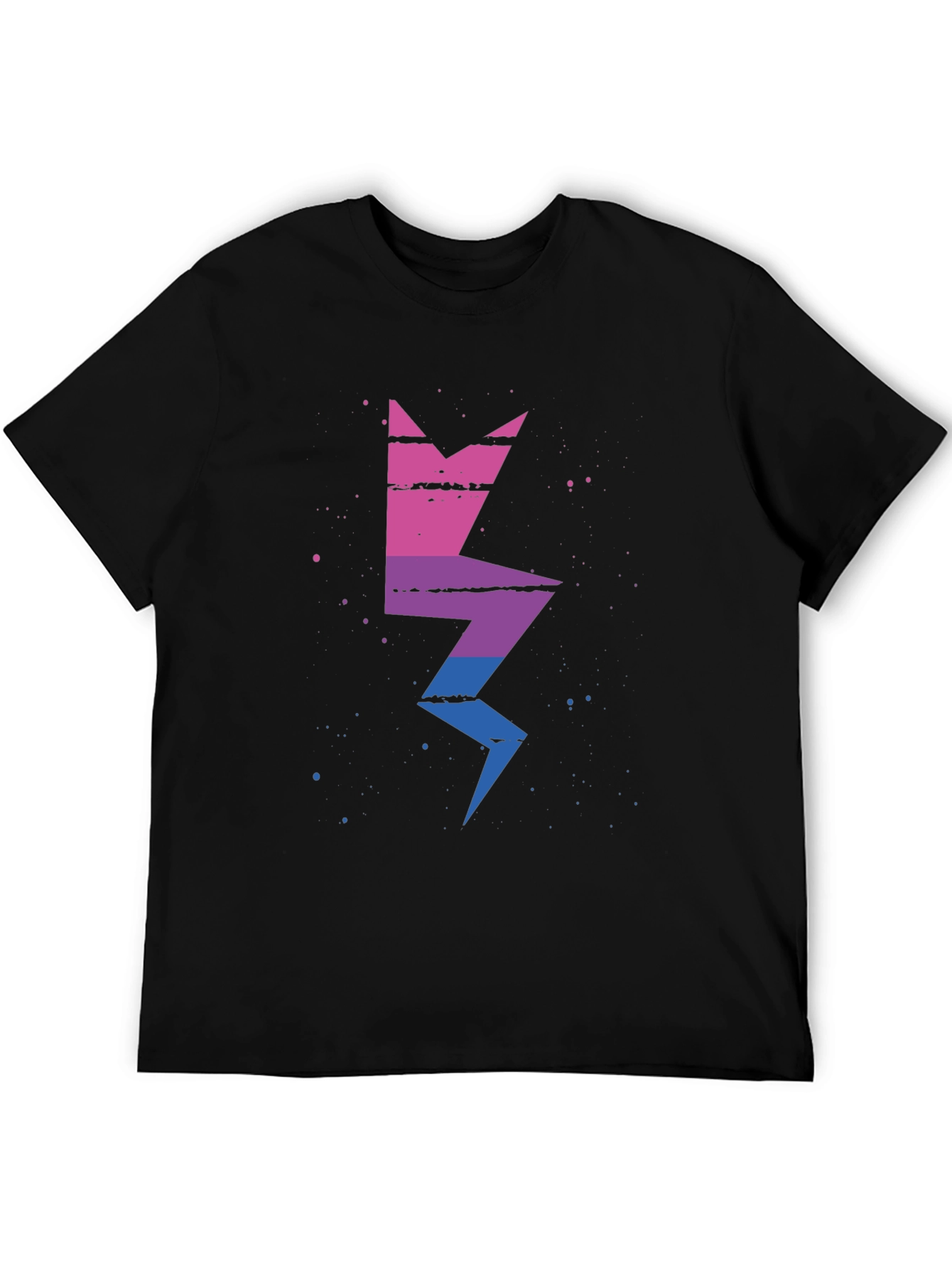 Bisexual Pride Lightning Bolt Graphic Tee
