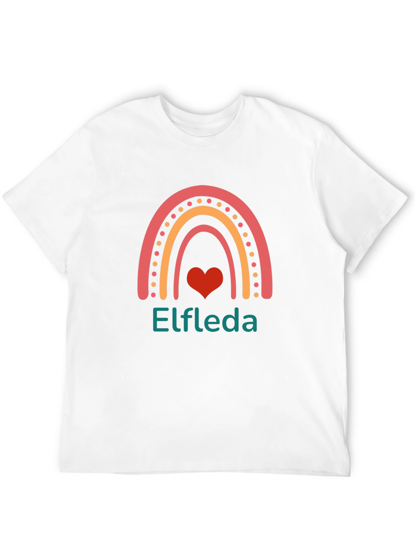Elfreda Rainbow Heart Graphic Tee - Black