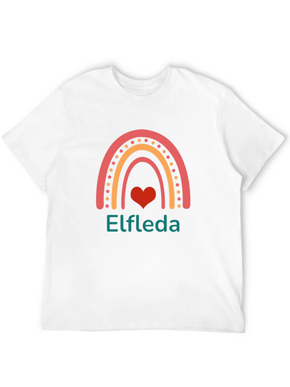 Elfreda Rainbow Heart Graphic Tee - Black
