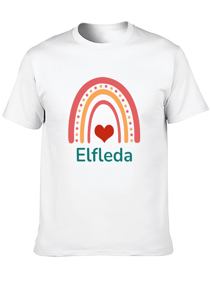 Elfreda Rainbow Heart Graphic Tee - Black