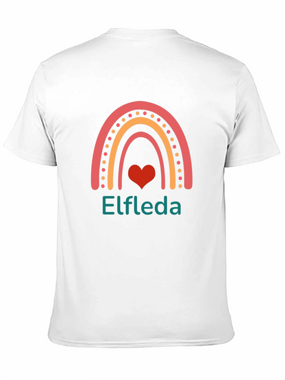 Elfreda Rainbow Heart Graphic Tee - Black
