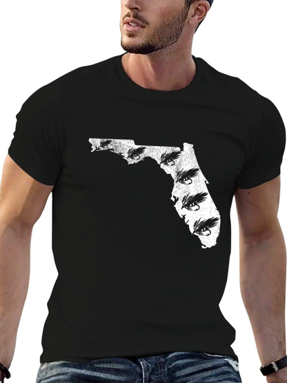 Florida Fishing Lure Mens Black T-Shirt