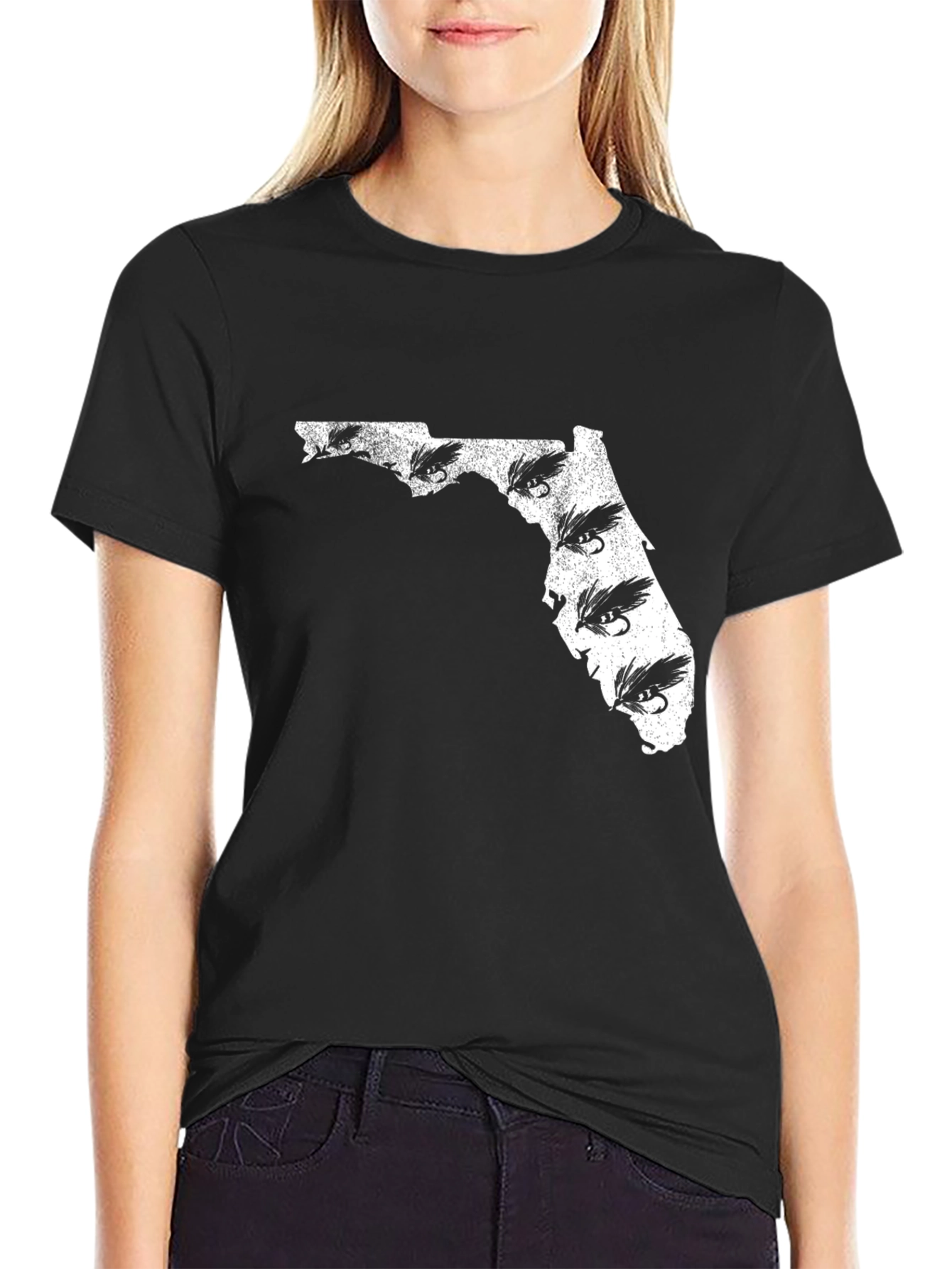 Florida Fishing Lure Mens Black T-Shirt